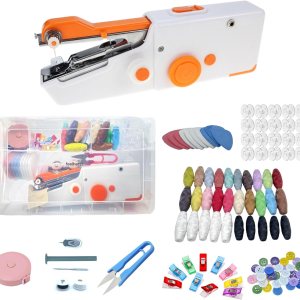 Máquina de coser de mano, kit de costura con accesorios y herramientas, dispositivo de costura de mano, mini máquina de coser para principiantes, Máquina de coser de mano, kit de costura con accesorios y herramientas, dispositivo de costura de mano, mini máquina de coser para principiantes,