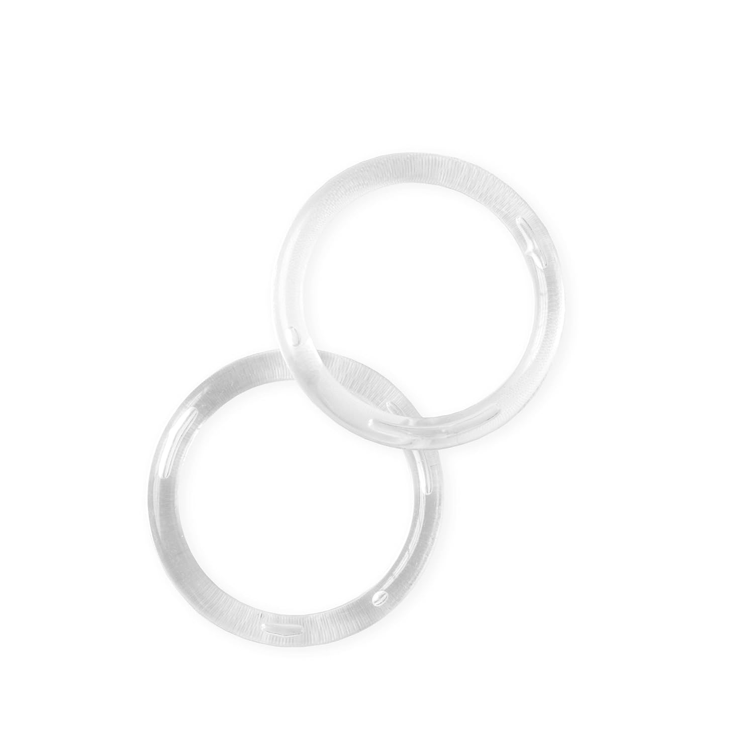 NAHANCO CIR100 – Anillos de acrílico para bufanda, pequeños, transparentes (paquete de 100)