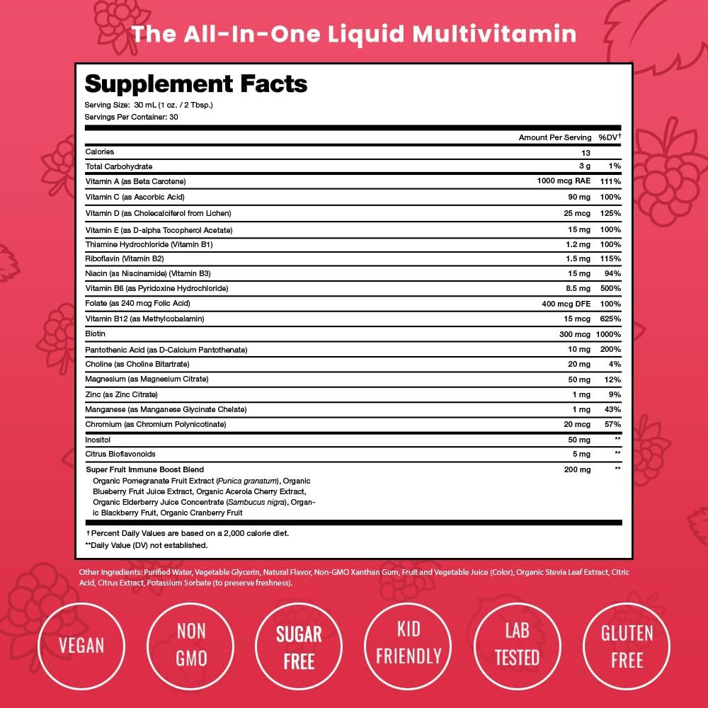 NutraChamps Gomitas de biotina (paquete de 2) y multivitaminas líquidas, paquete de 3 unidades