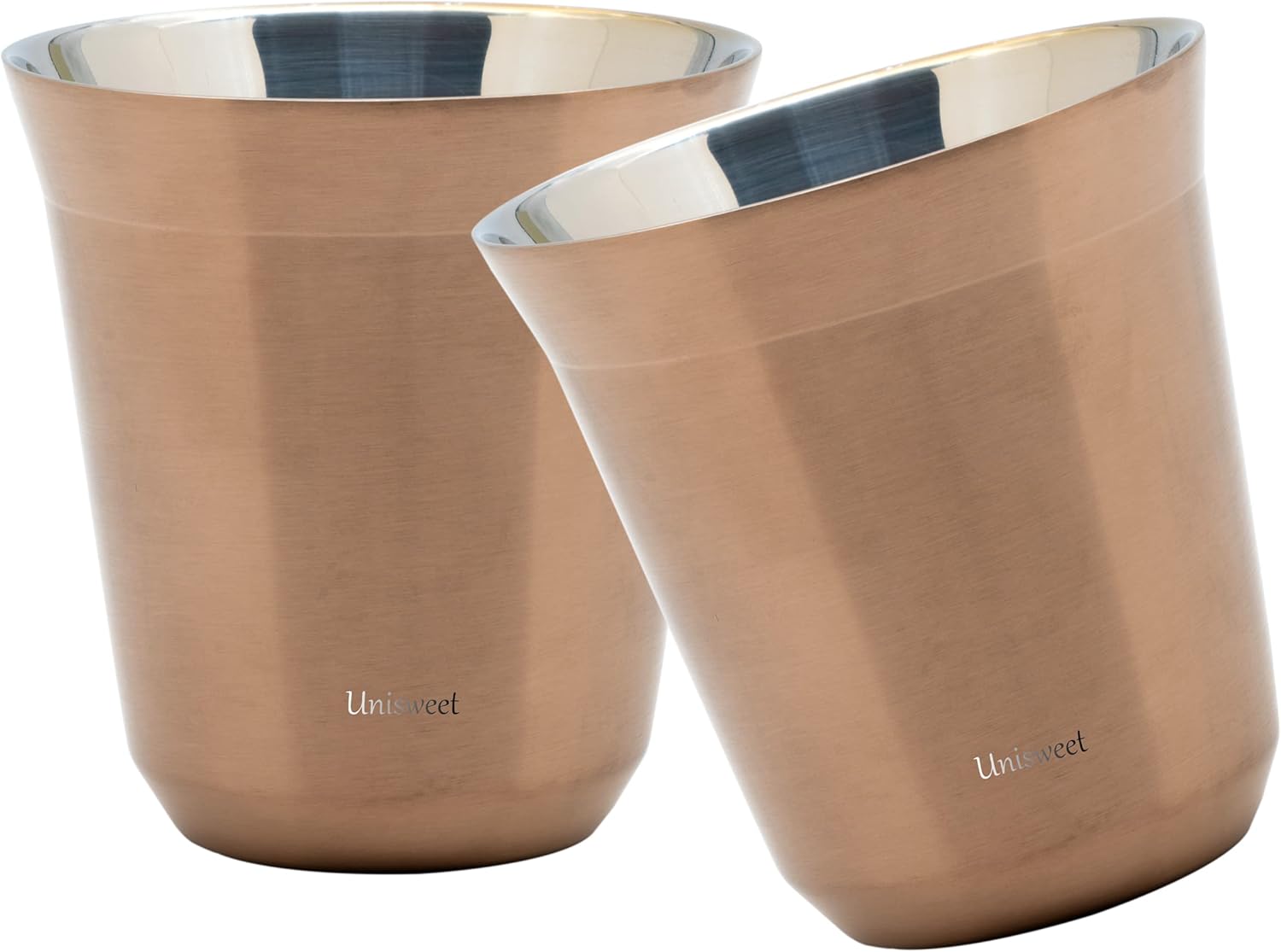 2 tazas de café de acero inoxidable con aislamiento al vacío de doble pared de 2.7 oz5.4 oz taza de café para beber taza de café 2.7 fl oz5.4 fl oz