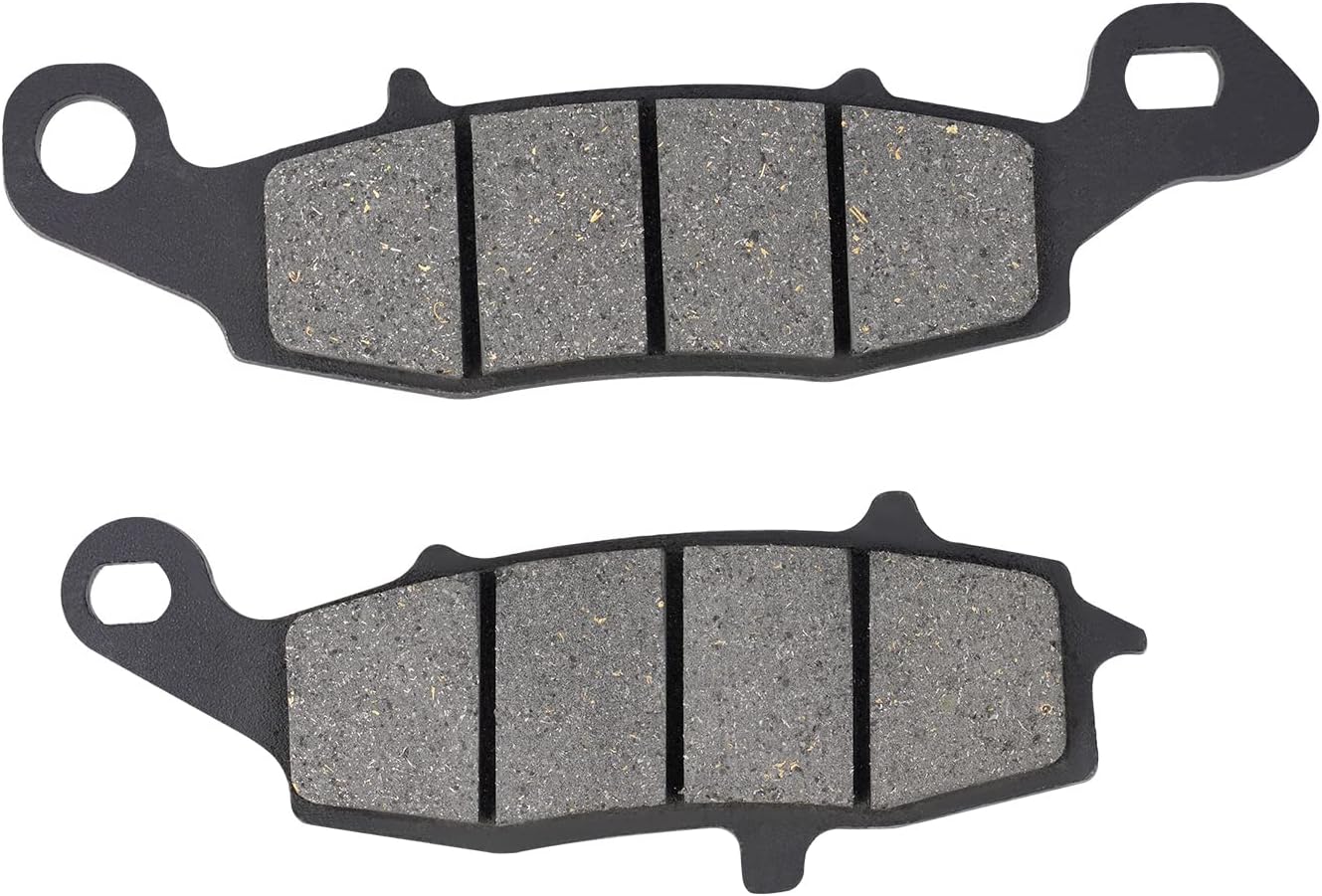 AHL Juego de pastillas de freno semimetálicas delanteras y traseras para Kawasaki VN900 Vulcan Custom 2007-2014