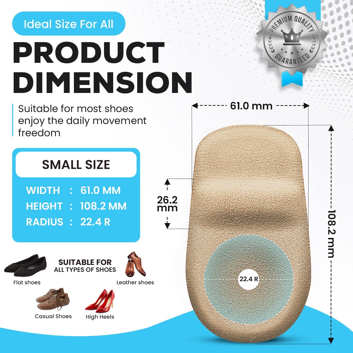 Kairiow Cojines de talón para aliviar el dolor de talón (paquete de 42 pares)  Inserto de cojín para espolones de talón y absorción de golpes,