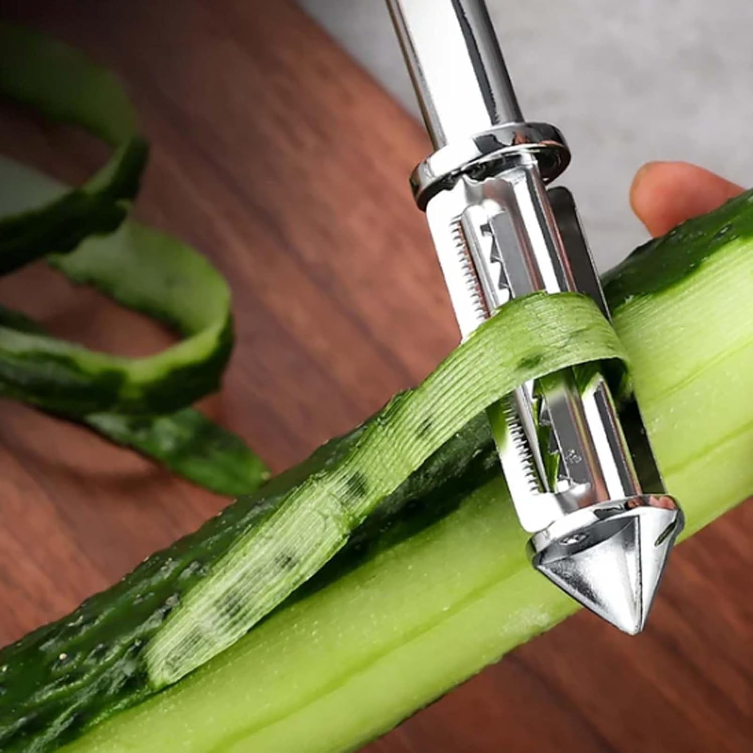 2023 Pelador de verduras todo en uno, pelador de verduras y frutas 3 y 1, pelador de verduras cinco en uno de acero inoxidable (5 en 1 x 1)