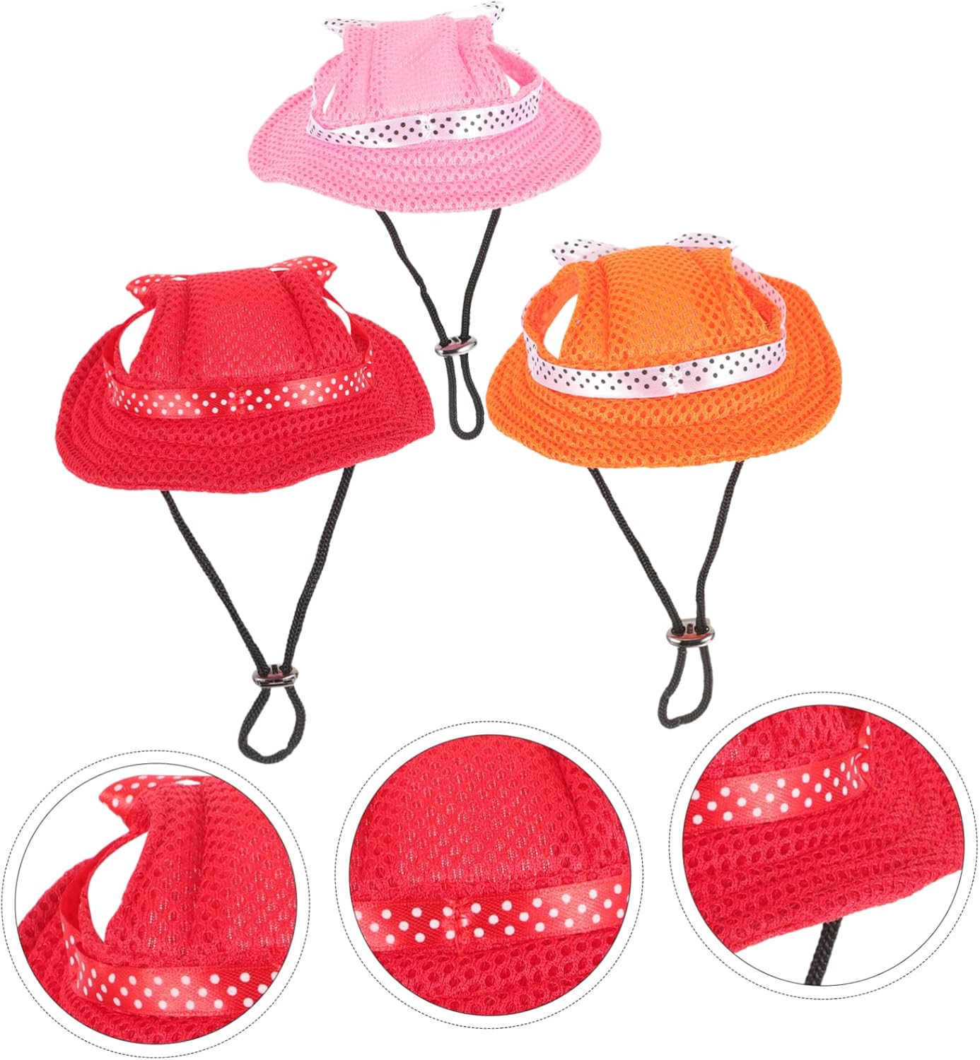 MERRYHAPY 3 piezas de sombrero de princesa para mascotas, gorras de béisbol para perros, sombrero encantador para perro, traje de baño para perro,