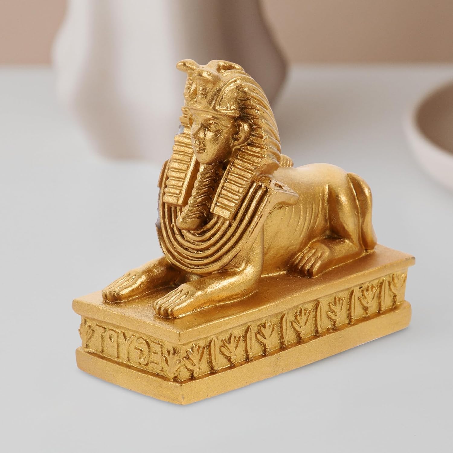 Decoración para el hogar, estatuas de esfinge de resina, escultura de dios egipcios, acuario, estatua de esfinge egipcia antigua, estatua