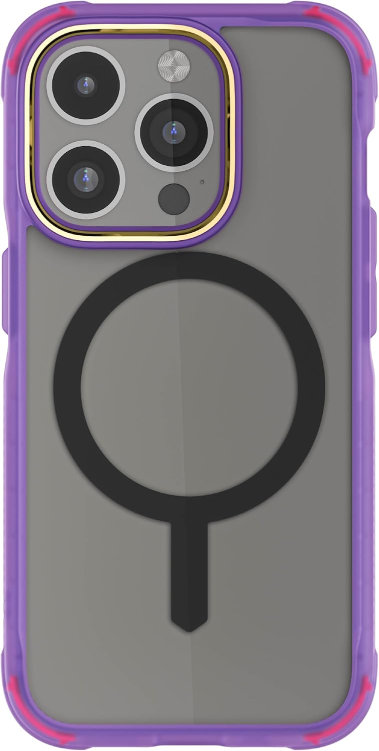 Ghostek Covert – Funda magnética transparente para iPhone 15 Pro, compatible con accesorios MagSafe, protección contra caídas a prueba de golpes,