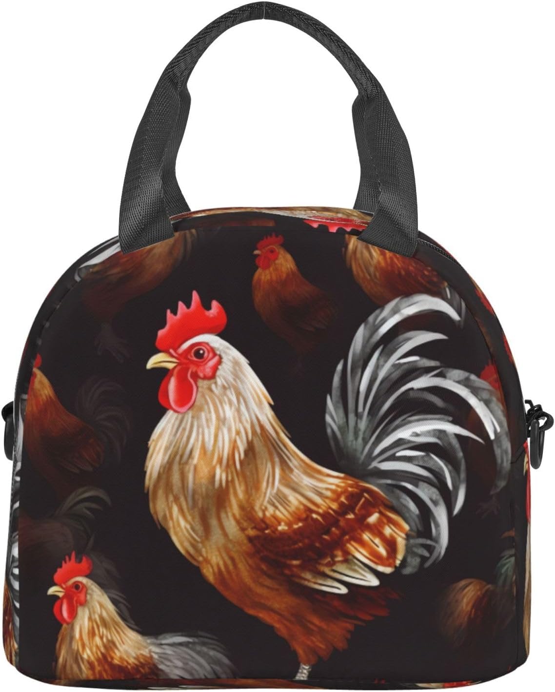 Shine Rooster – Lonchera térmica para mujeres y hombres, reutilizable, a prueba de fugas, bolsa de almuerzo refrigerante, portátil, para viajes,