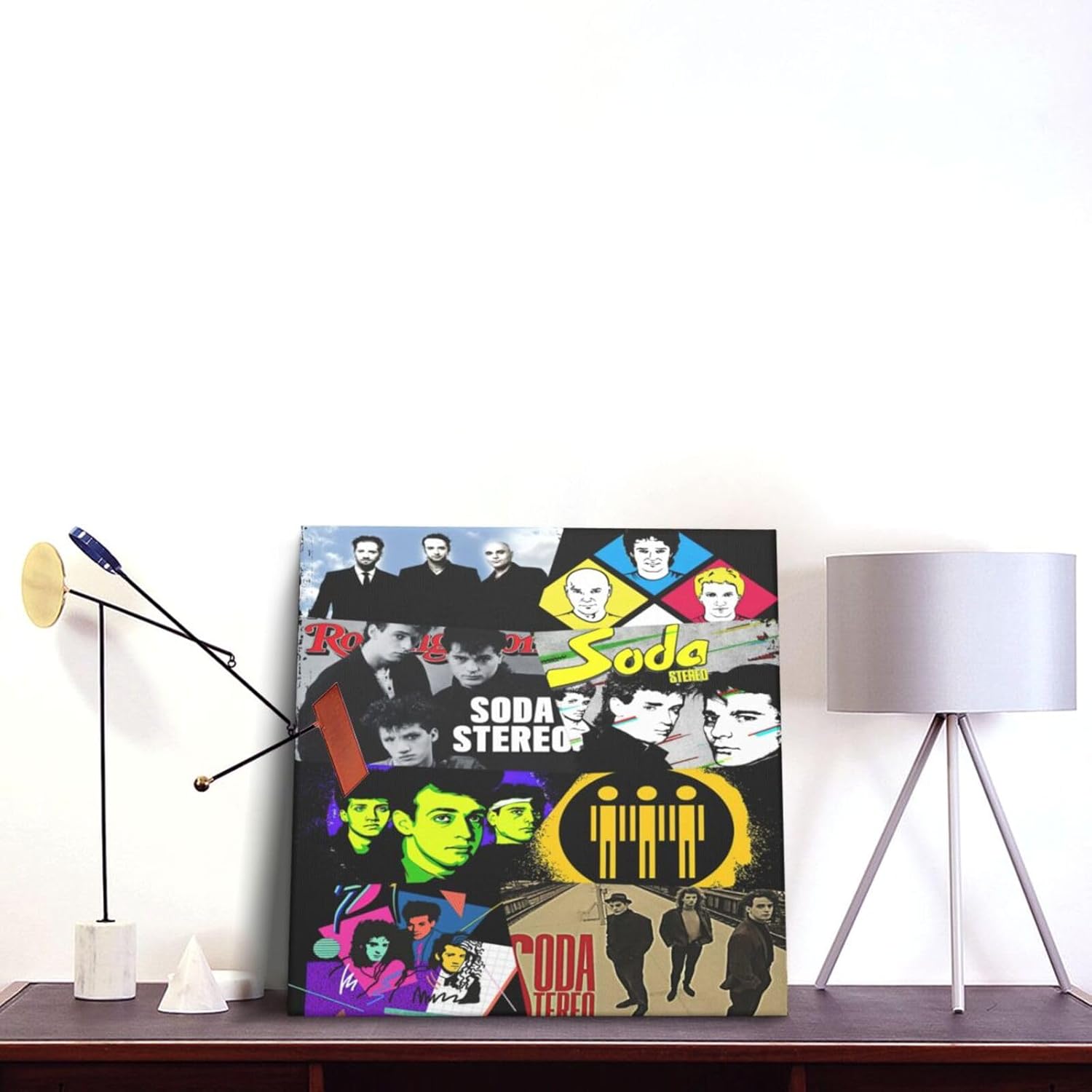 IsjHLAMr Soda Rock Band Decoración Estéreo Pintura Arte de Pared Para Biblioteca Gimnasio Decoración Moderna Listo Para Colgar Decoración Decoración
