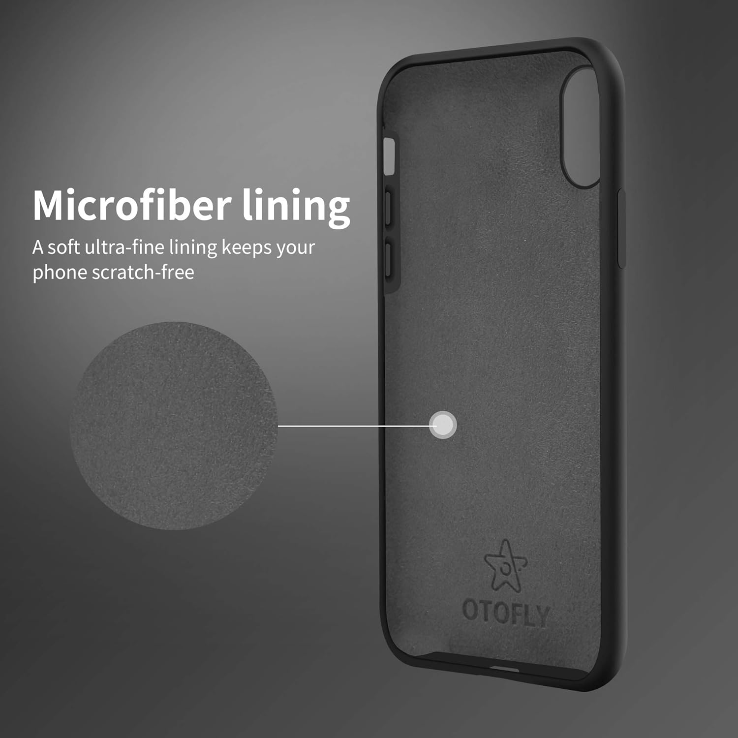 OTOFLY Funda para iPhone X, serie sedosa y suave al tacto, funda protectora de goma de silicona suave de alta calidad, compatible con Apple iPhone X