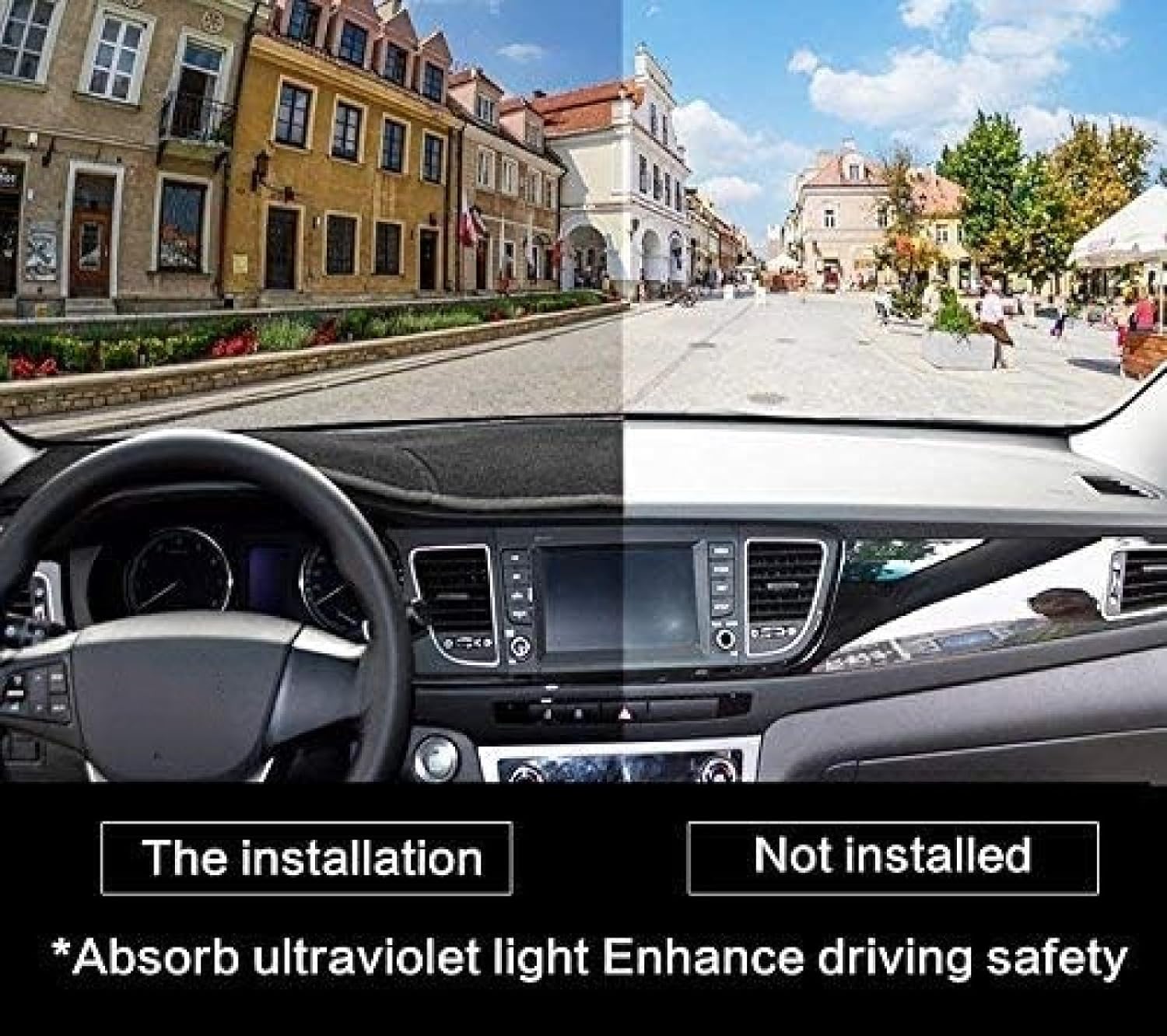 Dashboard Cover Dash Mat for KIA Forte Cerato K3 Vivaro 2013-2018 Dashboard Cover Mat Sun Shade Protect Carpet Anti-Glare