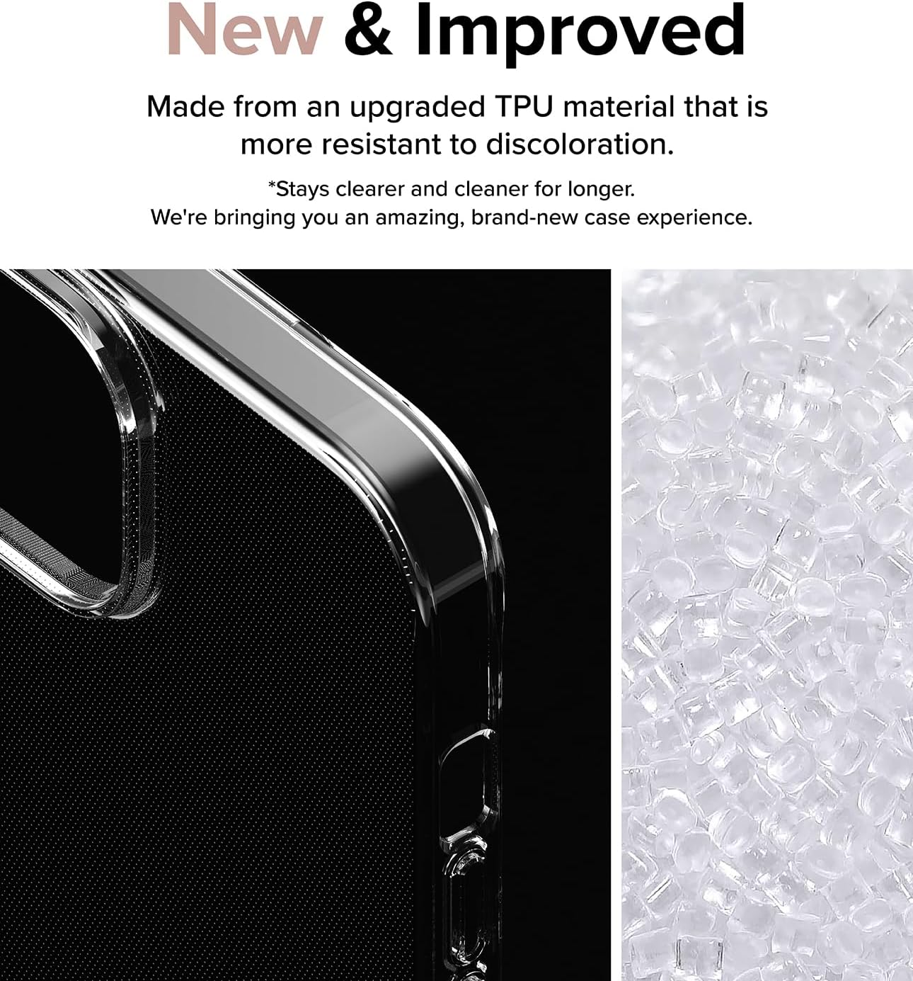 Ringke Air – Funda compatible con iPhone 15 Plus, delgada, transparente, flexible, ligera, delgada para mujeres, hombres, transparente