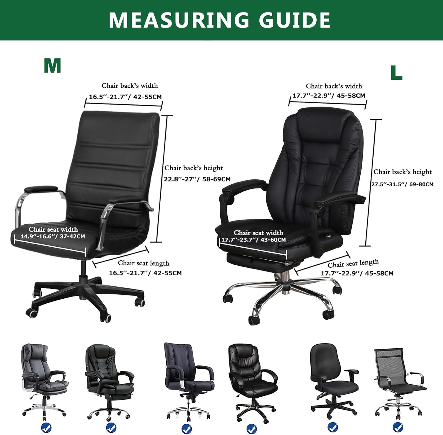 GOSTADY Funda de terciopelo para silla de oficina con reposabrazos, fundas suaves y cómodas para sillas de computadora con cremalleras duraderas,