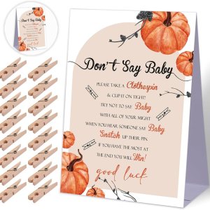 Juego de Baby Shower Don’t Say Baby Shower, decoraciones de baby shower, decoraciones rústicas para baby shower, decoraciones neutrales para baby Juego de Baby Shower Don’t Say Baby Shower, decoraciones de baby shower, decoraciones rústicas para baby shower, decoraciones neutrales para baby