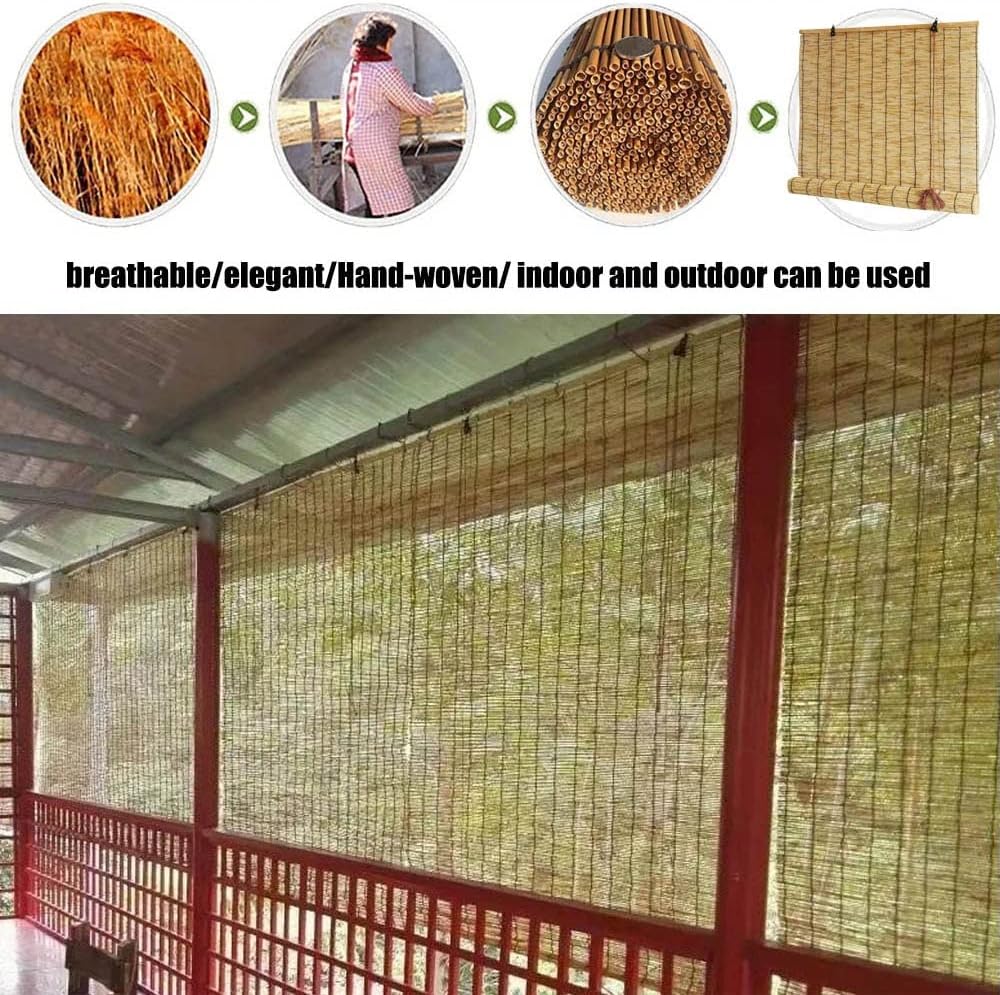 Persianas de bambú de 24 pulgadas, 30 pulgadas, 32 pulgadas, 35 pulgadas, 38 pulgadas, 42 pulgadas, 45 pulgadas, 50 pulgadas, 55 pulgadas, 66