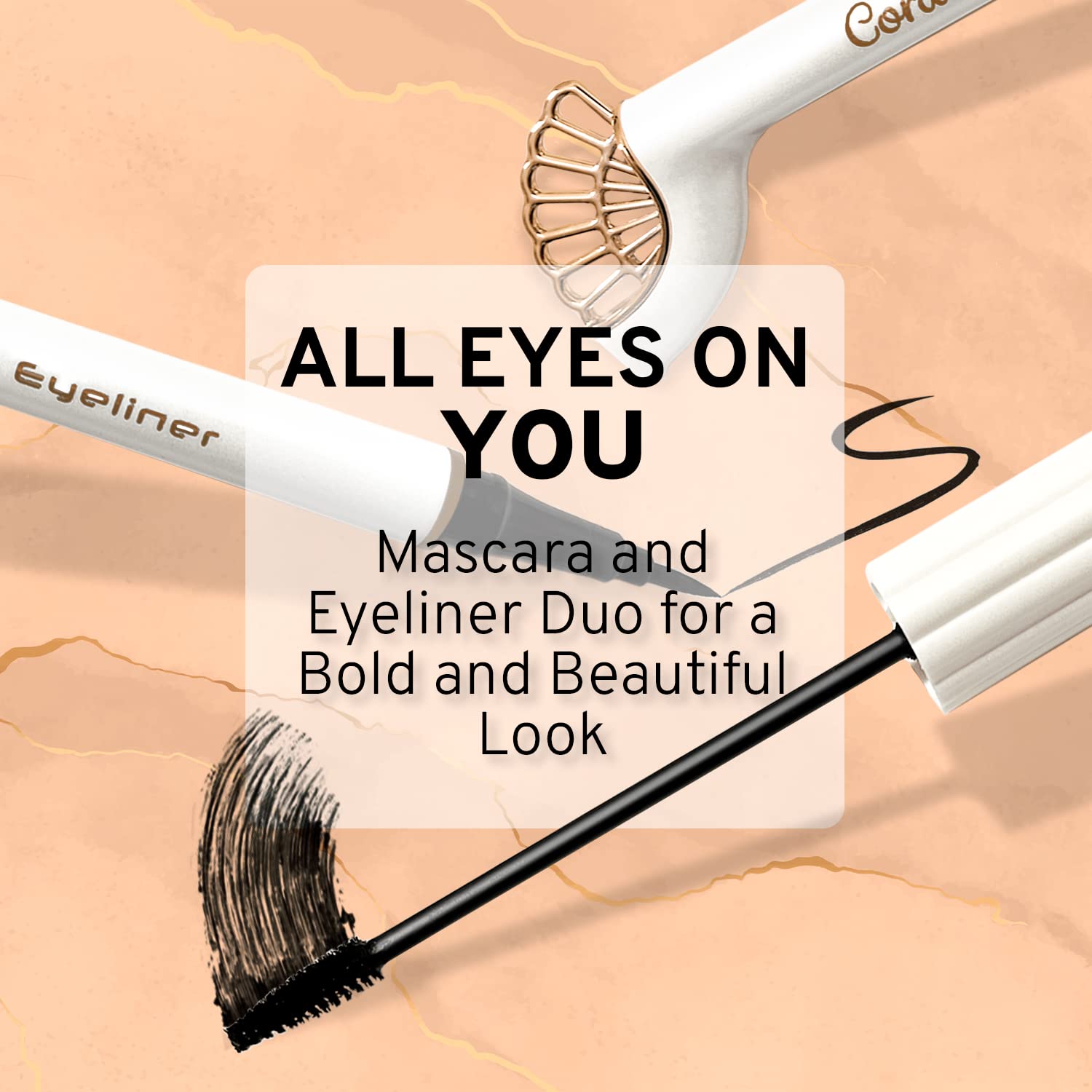 Juego de maquillaje Shell – Kit de maquillaje todo en uno para mujeres con polvo de crema BB compacto, paleta de sombras de ojos con tonos marrones,