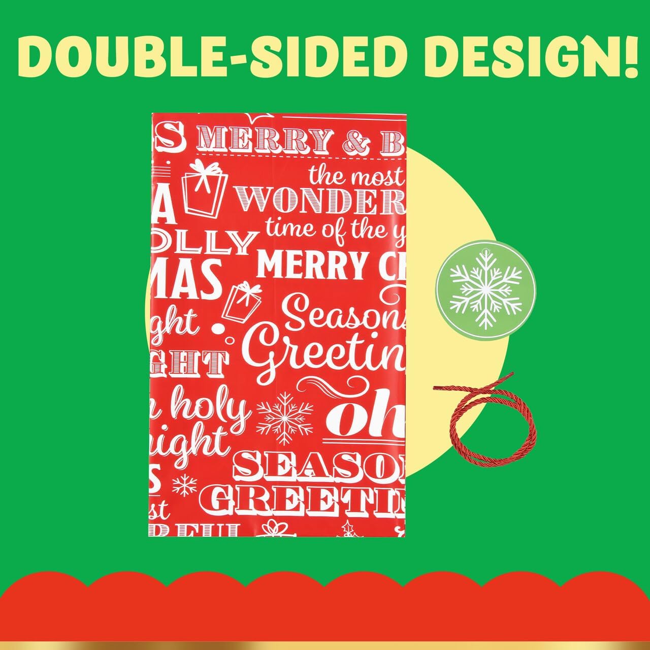 JOYIN 2 bolsas grandes de regalo de bicicleta de Navidad de 72 x 60 pulgadas con etiquetas de regalo para fiestas de Navidad, reuniones familiares