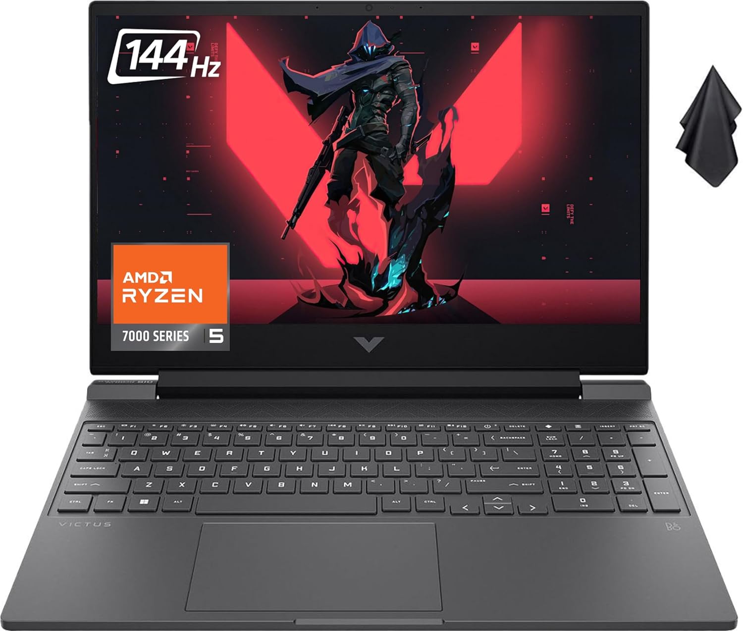 HP Portátil para juegos Victus 15 con pantalla FHD de 144 Hz de 15.6 pulgadas  AMD Ryzen 5 serie 7000  32 GB DDR5 RAM  1TB PCIe SSD  GeForce RTX