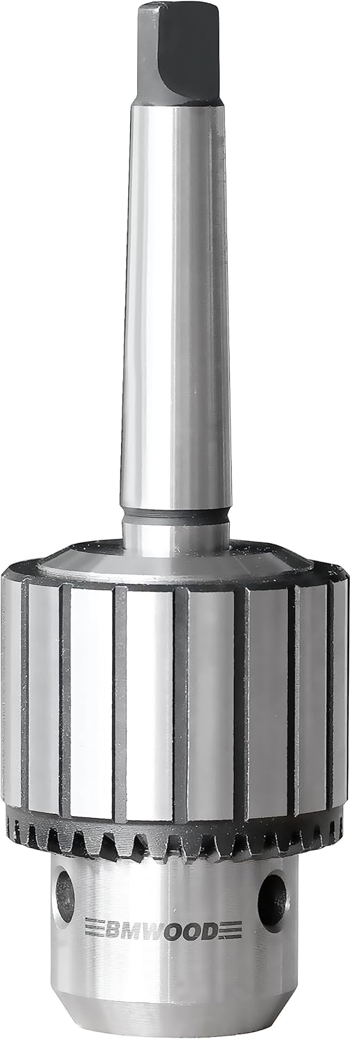 Portabrocas súper resistente de 58″ con vástago MT2 y llave de mandril para taladros Woodlathe y pilar