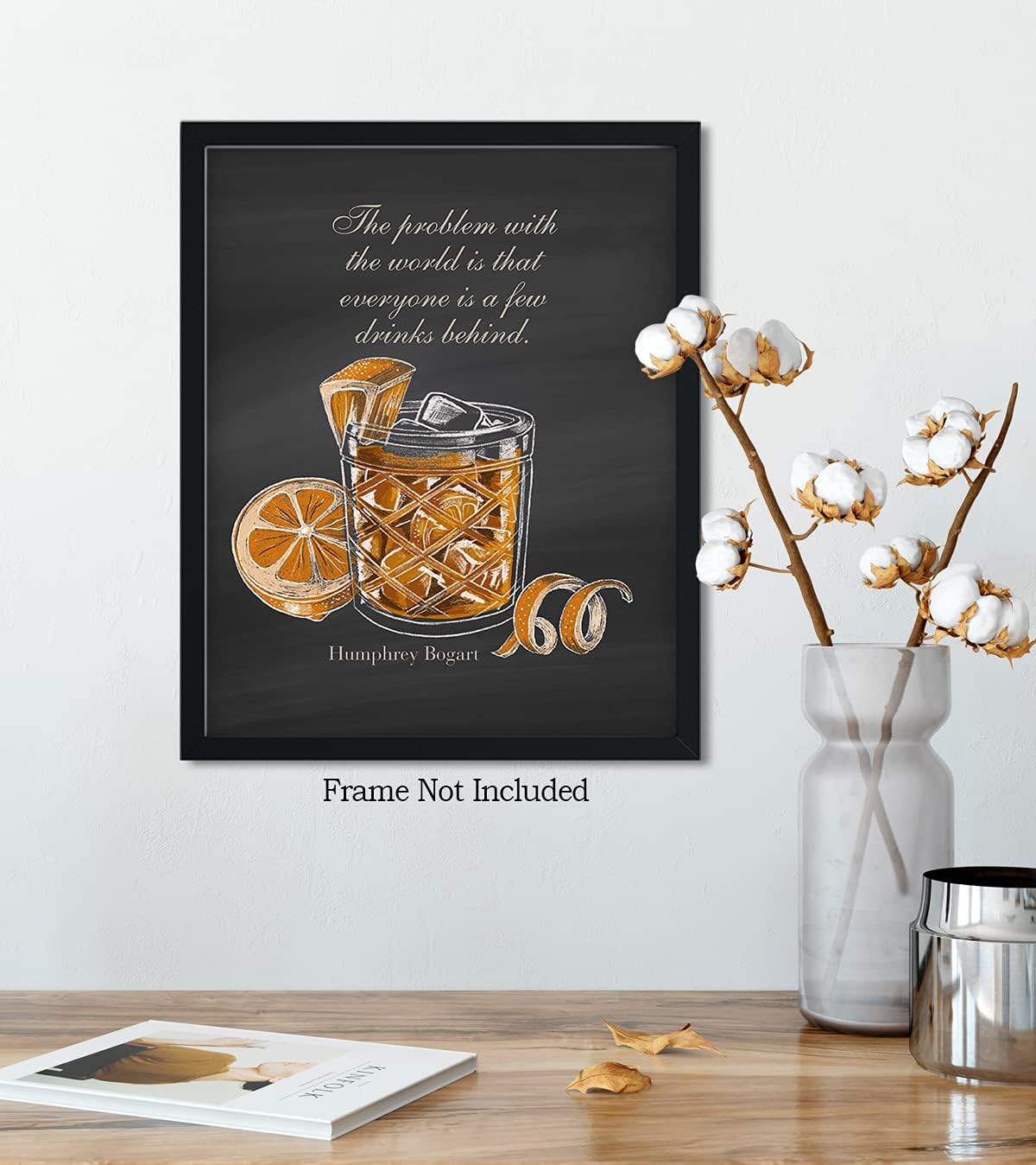 Govivo Arte de pared de bebida de whisky  Impresiones vintage de bar  Decoración de pared de bar  Decoración de whisky para el hogar  Arte de pared