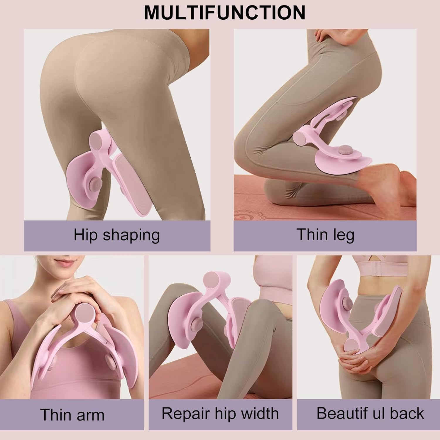HeIwtyf Maquinaria de muslos Kegel de rehabilitación posparto y máquina externa de muslo, máquina de abducción de muslo, tóner interno de muslo,