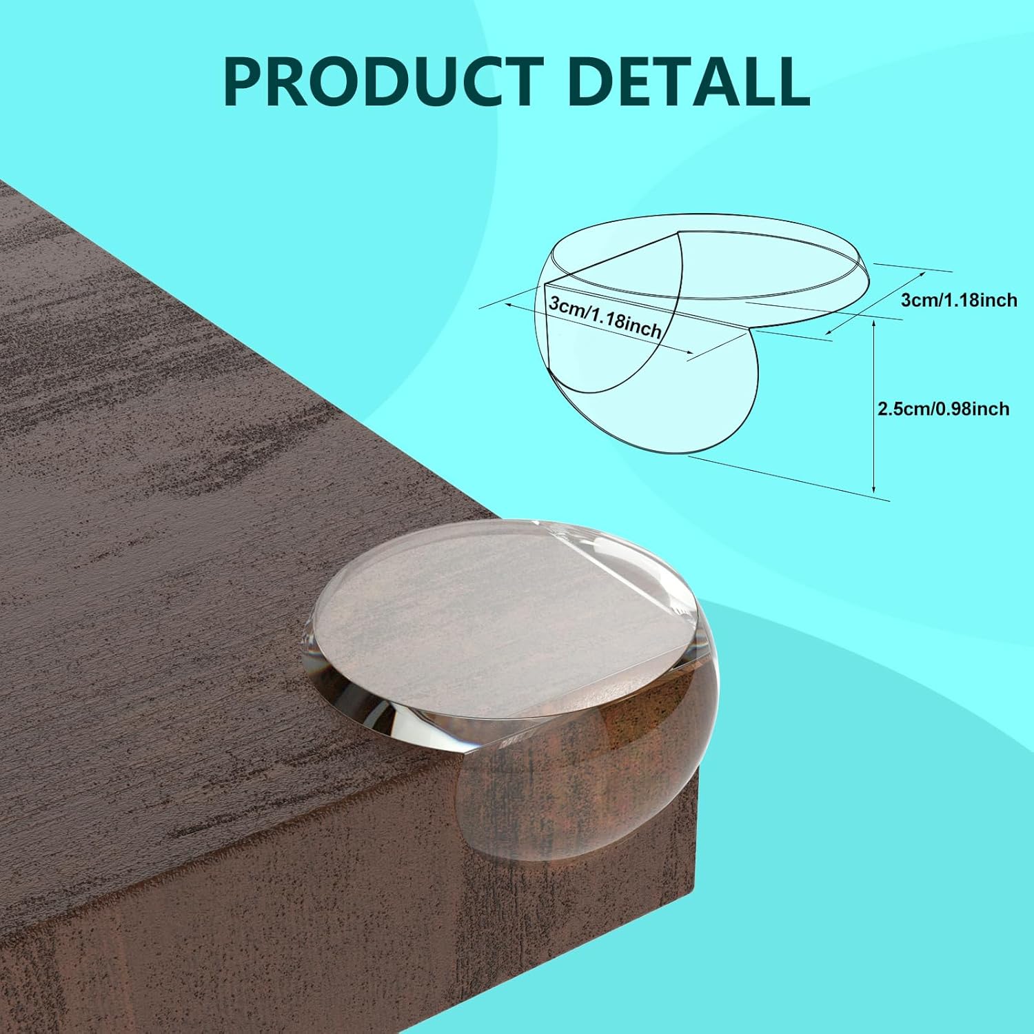Protector de esquina para bebé, paquete de 24 protectores L, protector de esquinas para muebles y parachoques de seguridad de bordes, parachoques y
