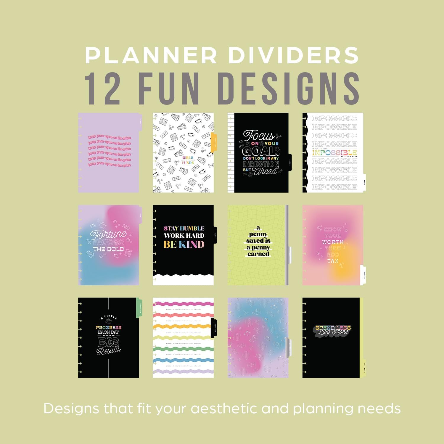 Happy Planner – Agenda de 12 meses, de enero de 2024 a diciembre de 2024 diaria, semanal, mensual, tamaño clásico, diseño de presupuesto, tema de
