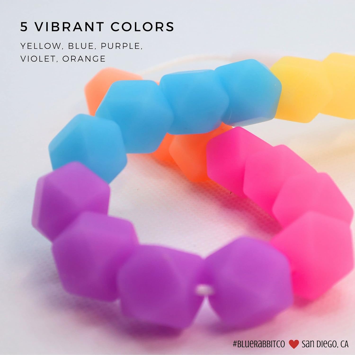 Blue Rabbit Co Joyería para niños, collar para niñas, niños, adolescentes, collar de silicona