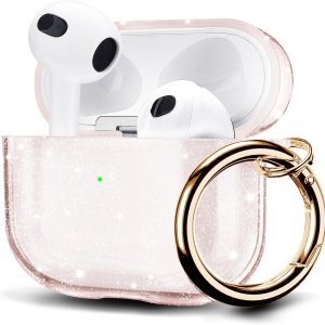 AIRSPO Funda para Airpods 3, funda protectora de TPU suave y transparente compatible con Apple AirPods de 3 generación, funda de carga inalámbrica AIRSPO Funda para Airpods 3, funda protectora de TPU suave y transparente compatible con Apple AirPods de 3 generación, funda de carga inalámbrica