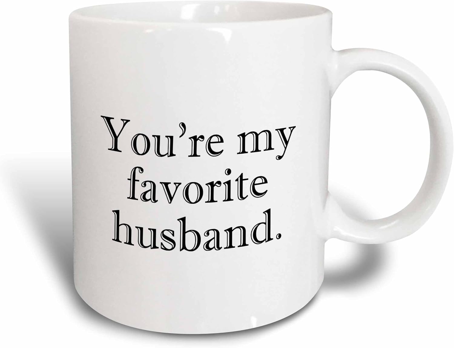 3dRose You’Re My Favorite Husband – Taza de 15 onzas, color blanco