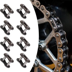 awlbed Pack-8 – Conector de rodillo de cadena de eslabones maestros de bicicleta #428, accesorios de eslabones de cadena de acero al carbono, awlbed Pack-8 – Conector de rodillo de cadena de eslabones maestros de bicicleta #428, accesorios de eslabones de cadena de acero al carbono,