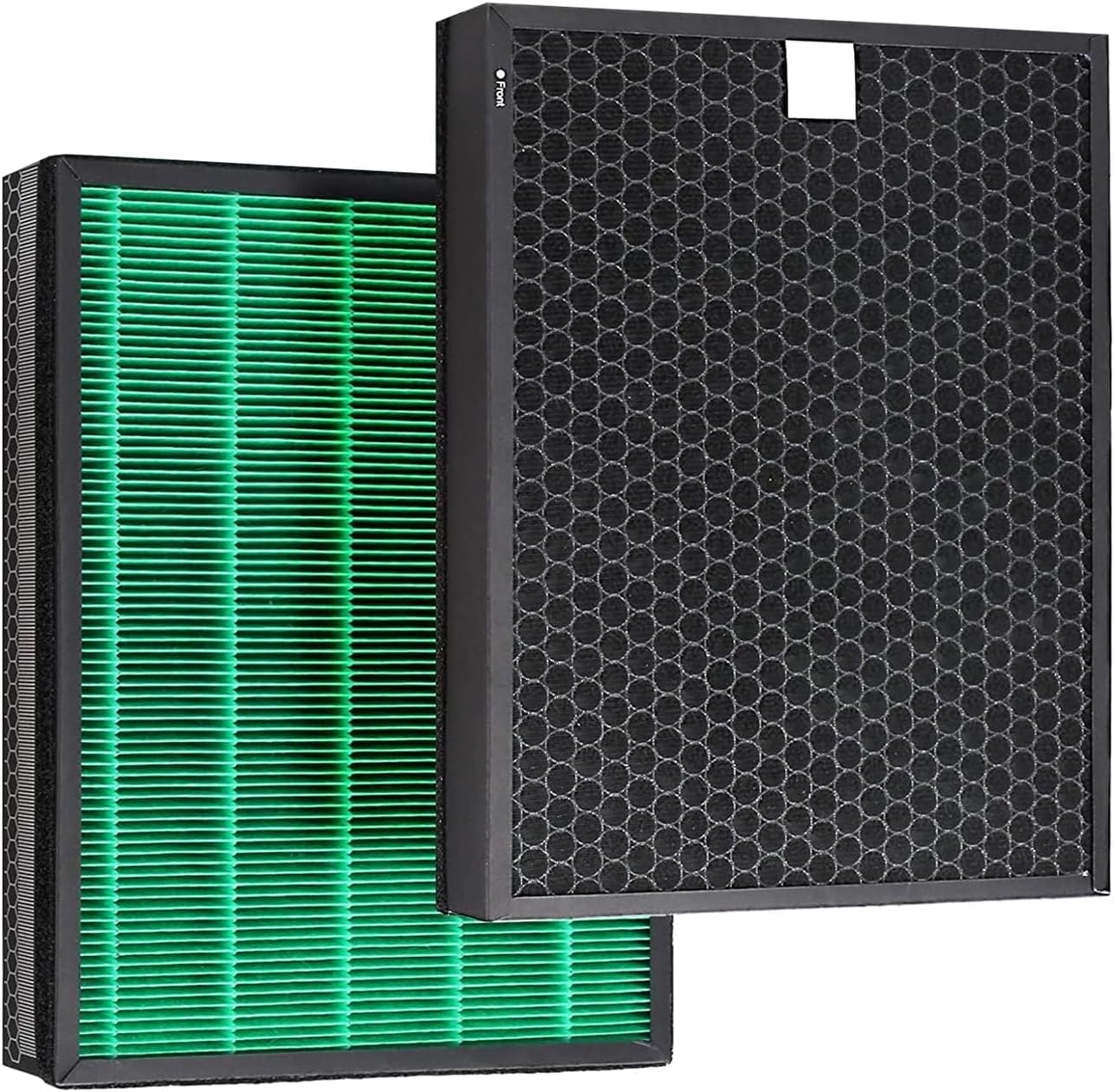 Paquete de 2 filtros 2 en 1 compatibles con Coway Airmega 400400S Max2 AP-2015-FP purificador de aire, para número de pieza 3111735 H13 HEPA y