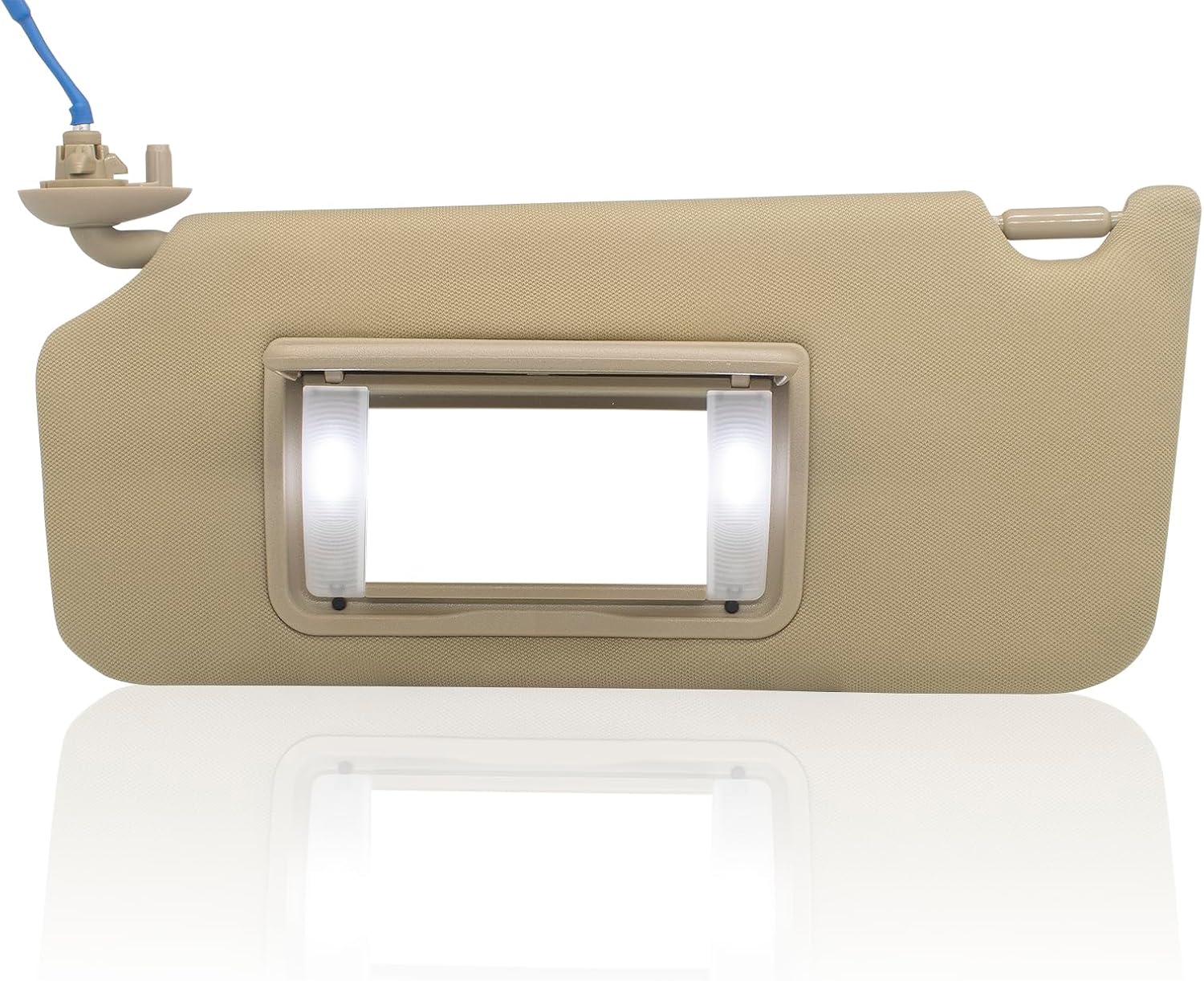 Reemplazo de visera solar del lado izquierdo del conductor compatible con Honda Accord 2008 2009 2010 2011 2012 2013 2014 2015 2016 con luz LED de