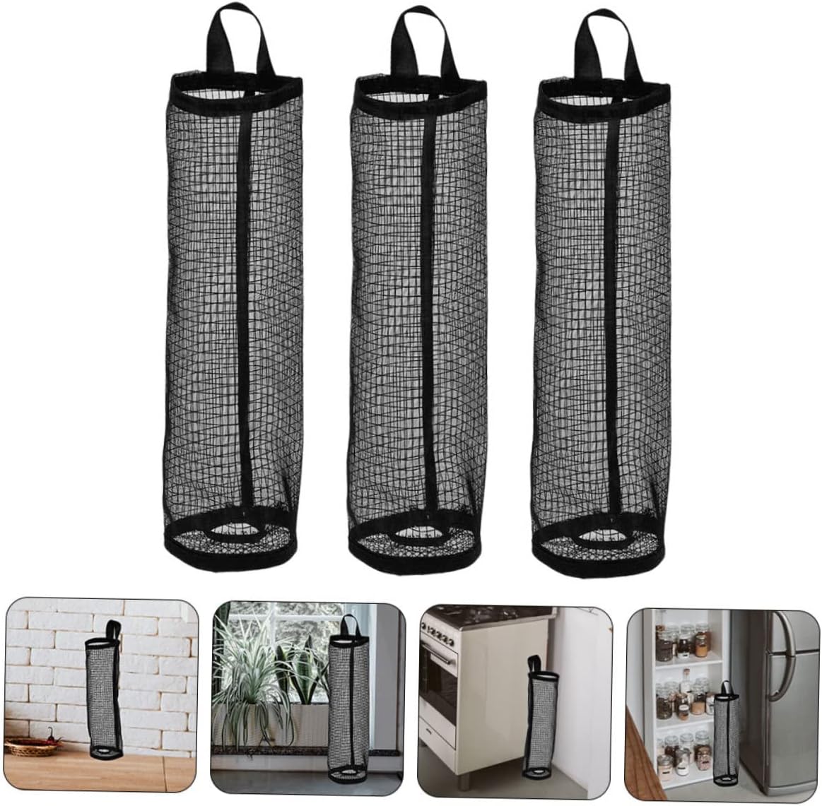 Zerodeko 3 bolsas de almacenamiento de malla para organizar organizadores de almacenamiento, organización y almacenamiento para el hogar,