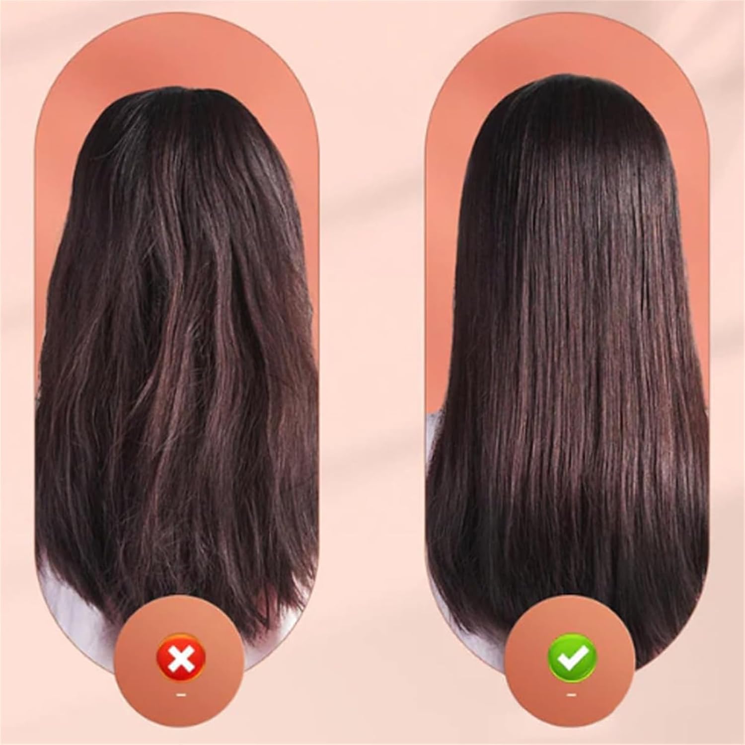 Mini plancha de pelo de doble propósito, cerámica, portátil, 2 en 1, rosa
