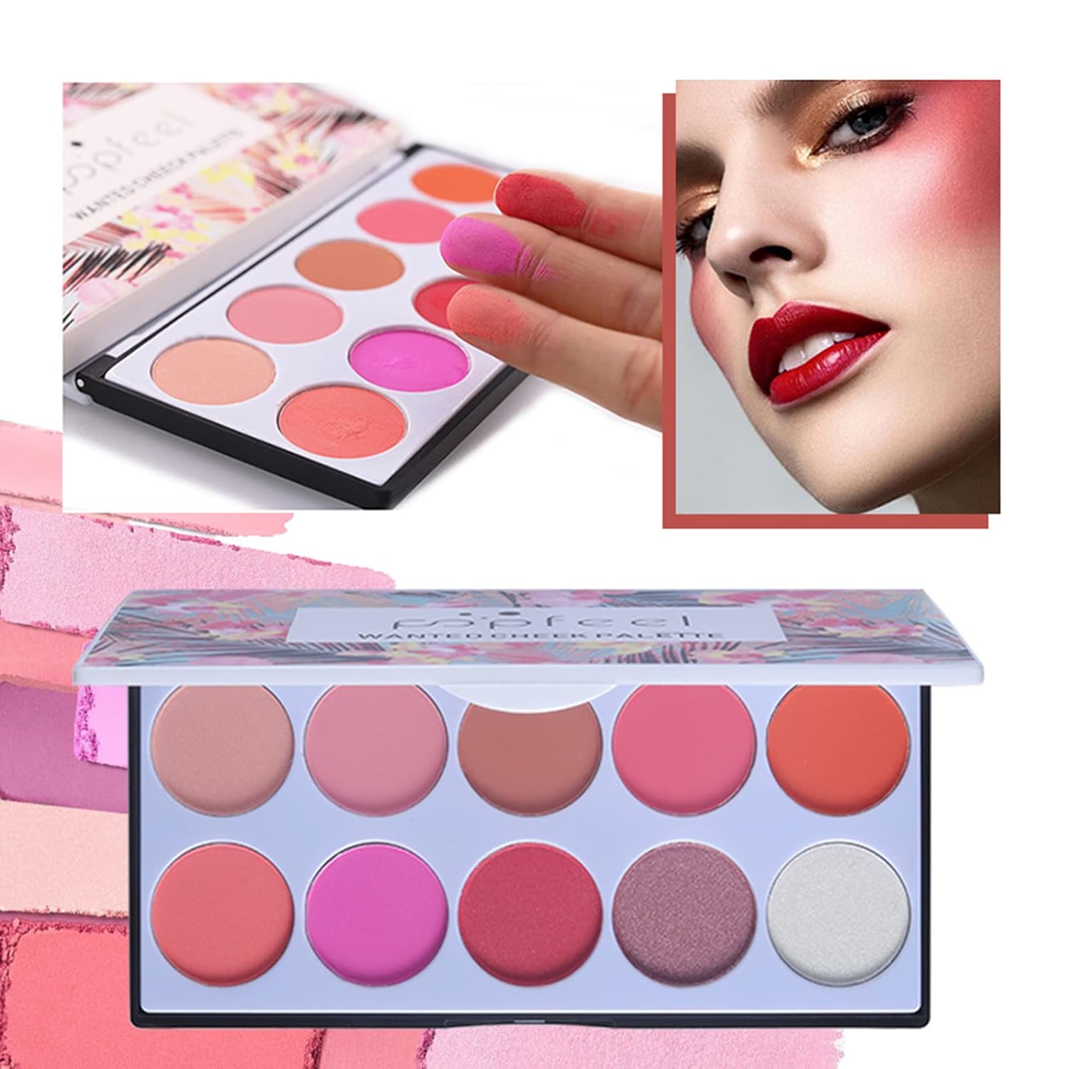 FantasyDay Kit de maquillaje, los juegos de maquillaje premium incluyen base, paleta de sombras de ojos, lápiz labial, juego de brochas de