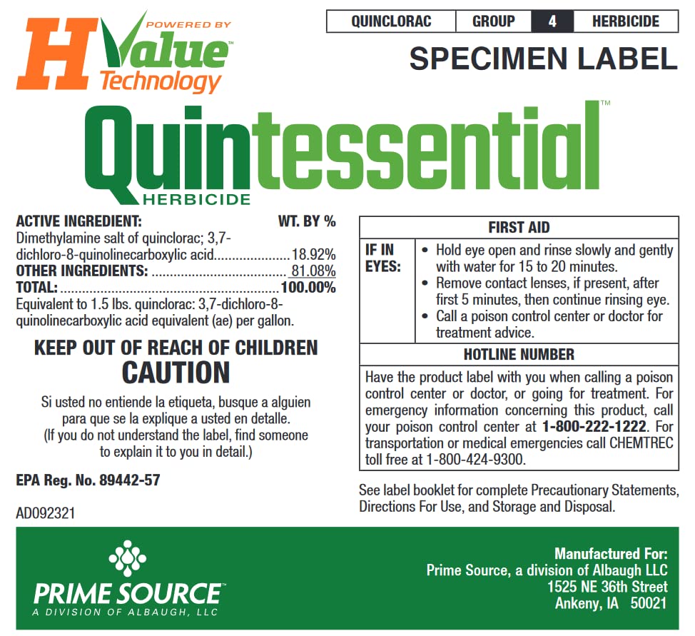 Herbicida Quintessential (2.5 galones) por Prime Source – Quinclorac 1.5 L Formulación mejorada, tecnología H-Valor, mata pasto de cangrejo líquido