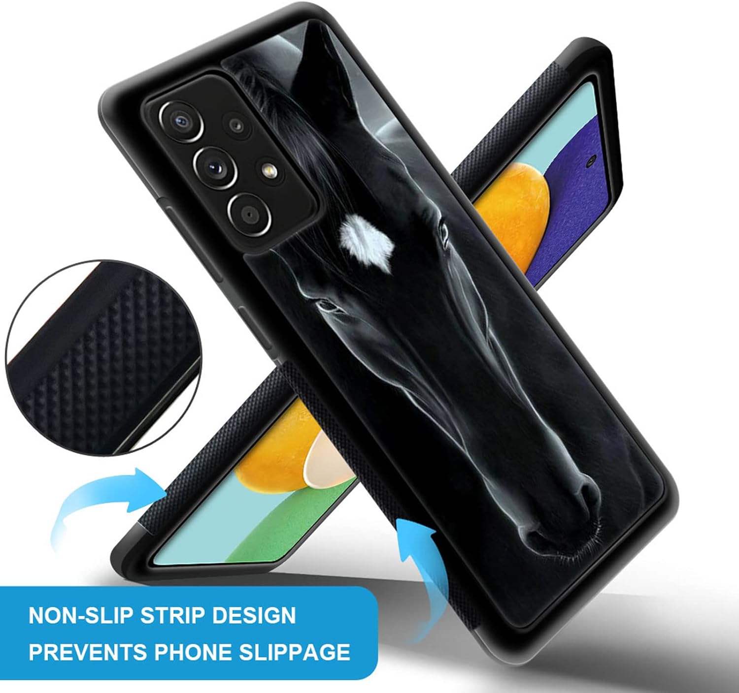 CARLOCA Funda compatible con Samsung Galaxy A53 5G, diseño gráfico de moda a prueba de golpes, protección antiarañazos y caídas, Samsung Galaxy A53