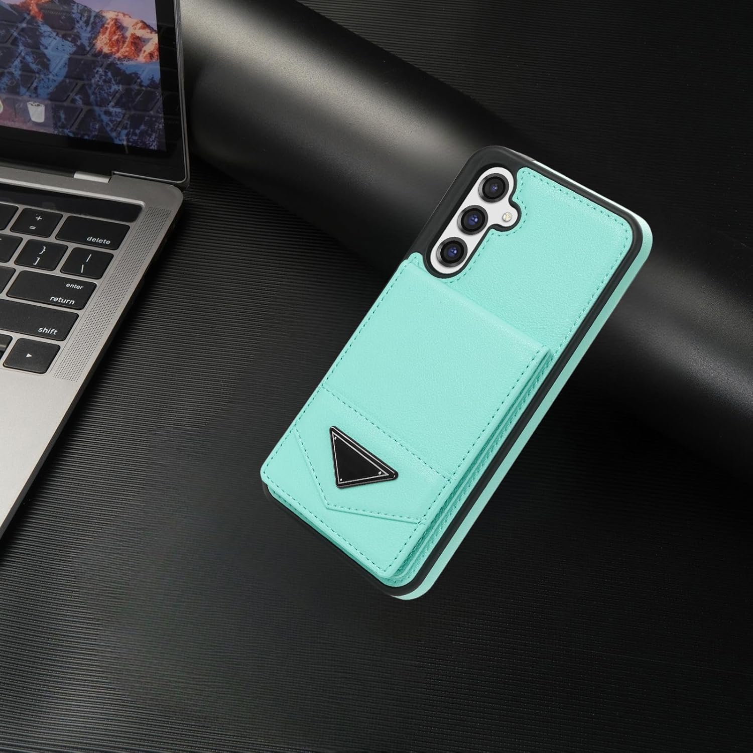 Asuwish Funda de teléfono para Samsung Galaxy A54 5G Funda tipo cartera con protector de pantalla de vidrio templado y RFID delgado soporte para