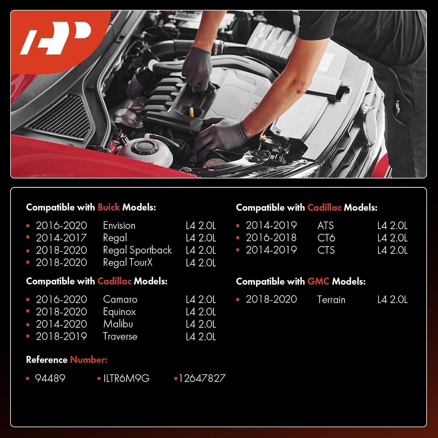 A-Premium 4 bujías de platino iridio compatibles con vehículos Buick, Cadillac, Chevrolet y GMC – Envision, Regal, ATS, CT6, CTS, Equinox, Malibu y