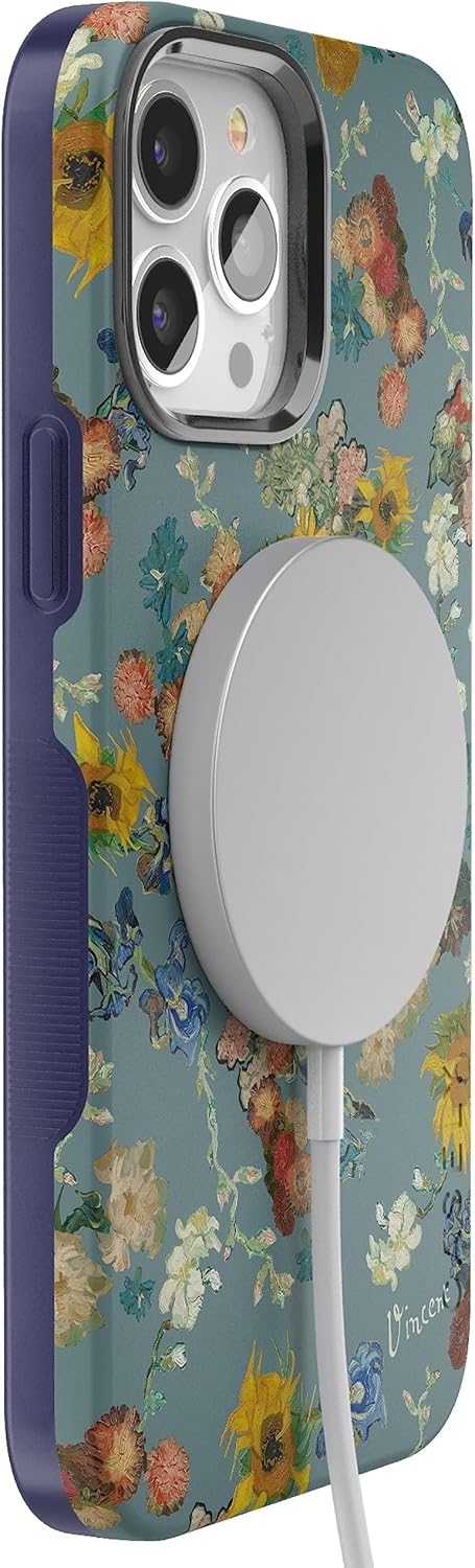 Casely Funda para iPhone 13 Pro  Flores de Van Gogh  50 aniversario  Compatible con MagSafe  Funda de teléfono iPhone 13 Pro