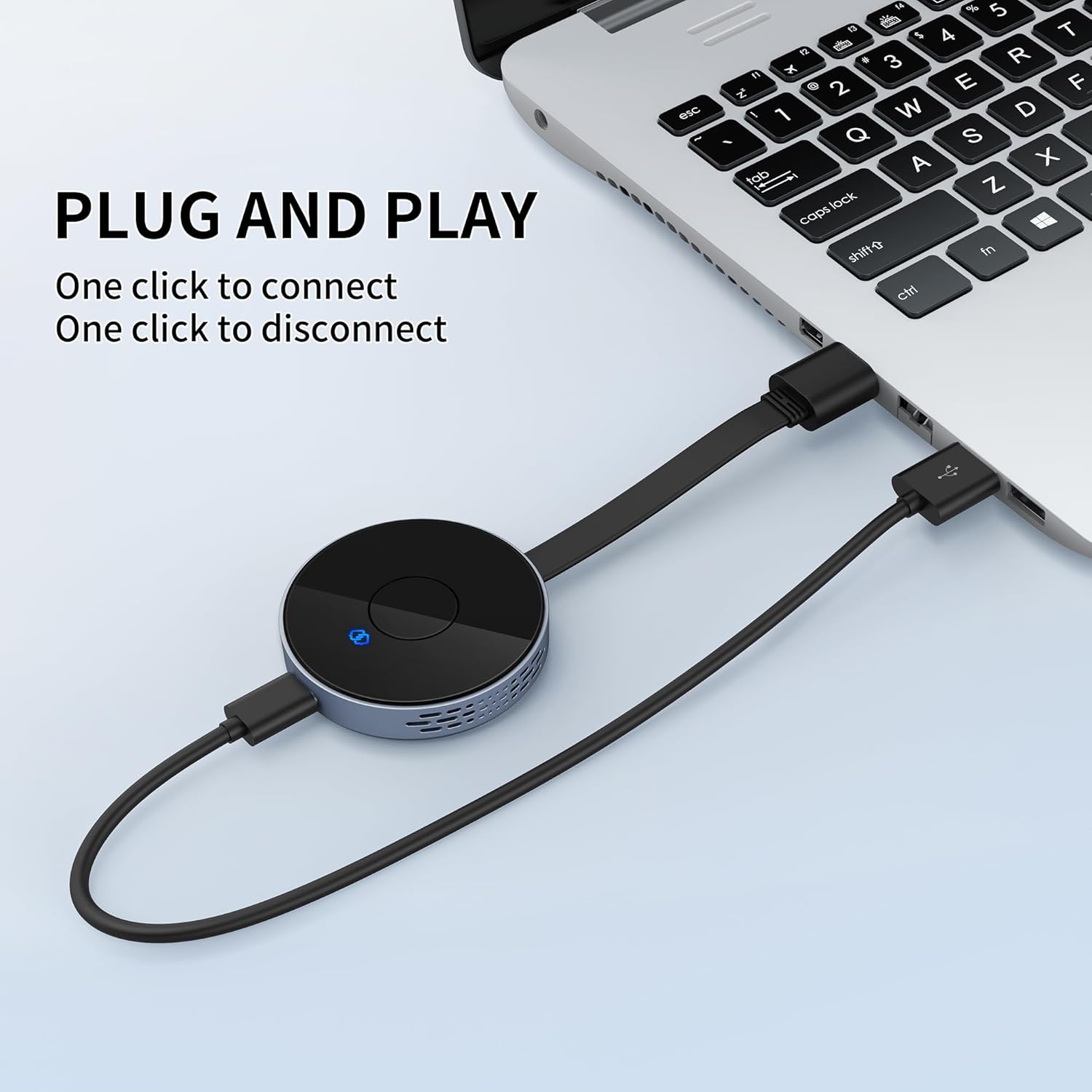 Transmisor y receptor HDMI inalámbrico con convertidor HDMI inalámbrico adaptador dongle adaptador, soporte Plug and Play, decodificación 4K de 2.45