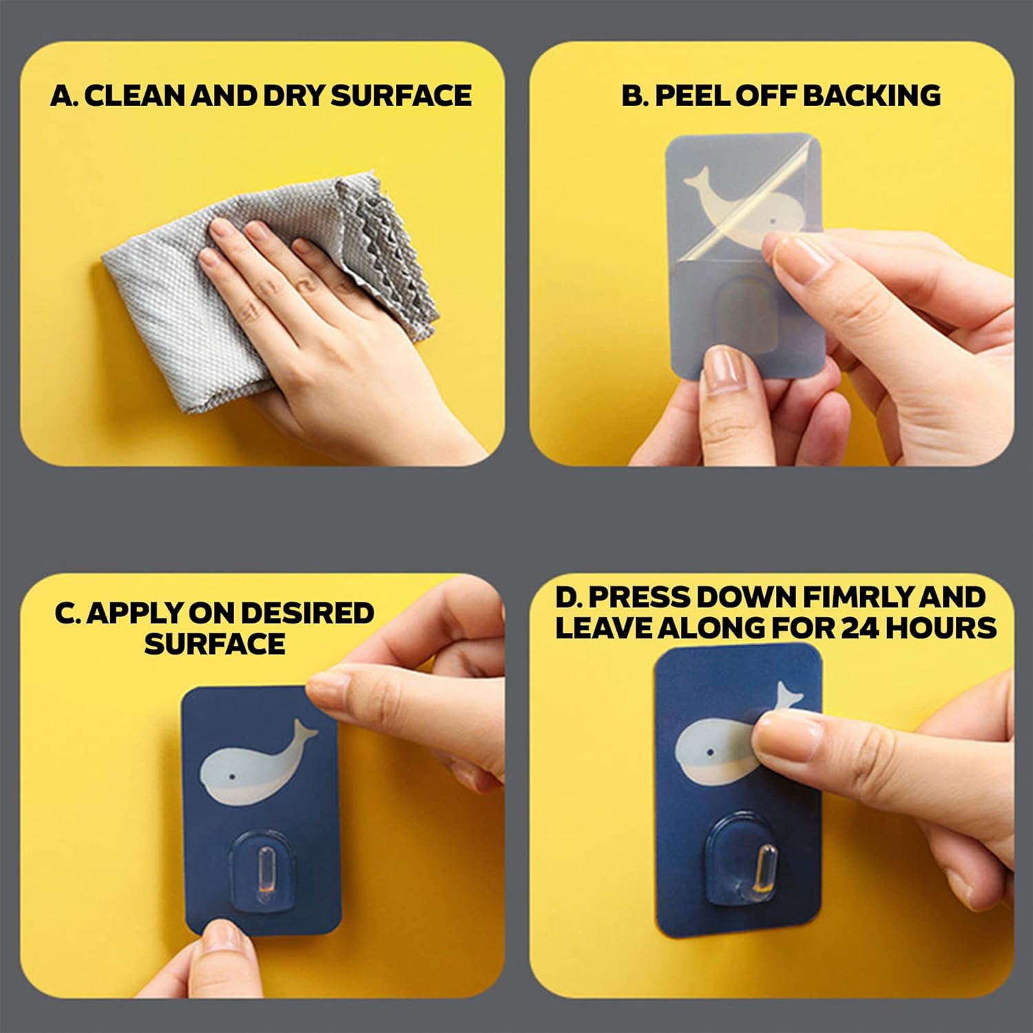Ganchos de pared para niños, ganchos adhesivos para colgar en la pared para niños, bonitos ganchos de animales de pared, gancho para toallas para
