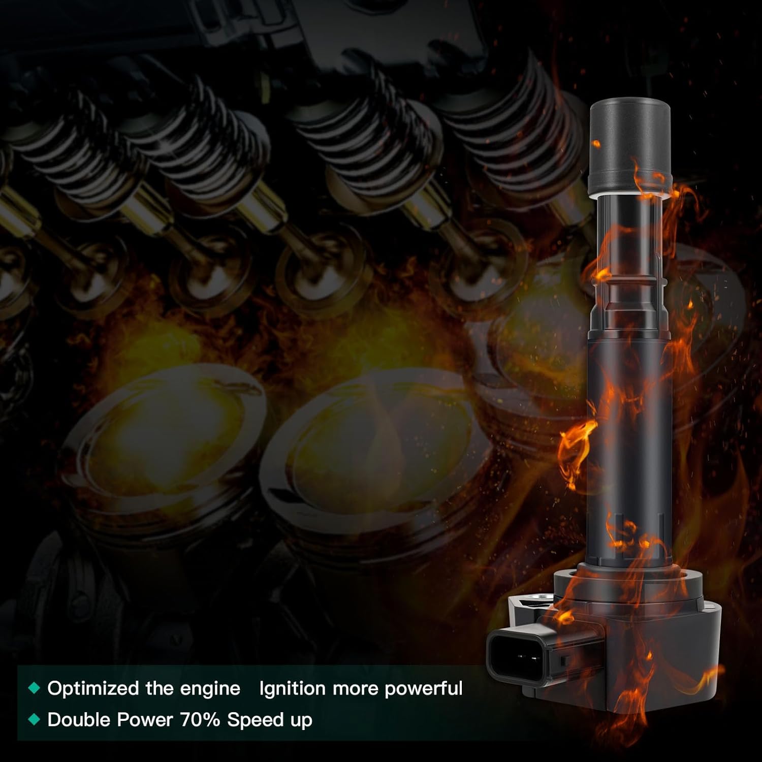 SCITOO Juego de 6 bobinas de encendido para Honda para Odyssey para Accord para Acura TL RL CL OE UF400 UF512 UF307 C1460