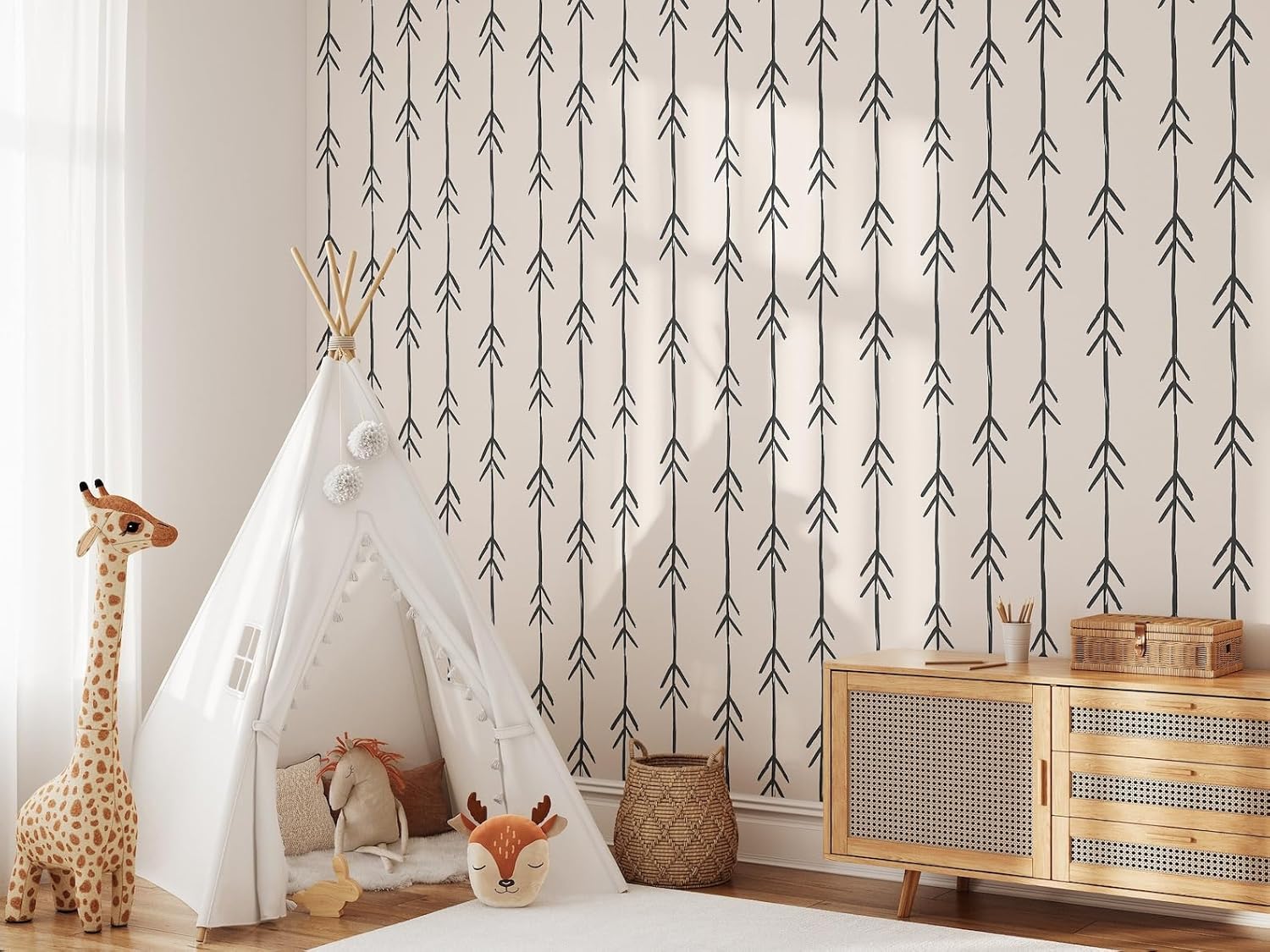 Papel tapiz minimalista bohemio para despegar y pegar, decoración contemporánea extraíble para el hogar, papel tapiz autoadhesivo moderno (muestra