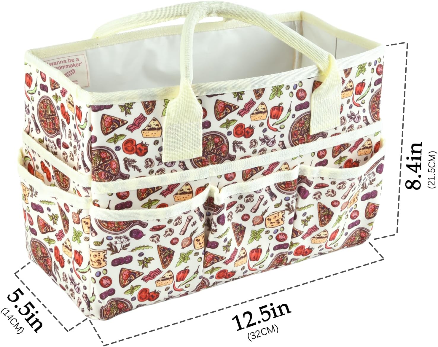qianshan Bolsa organizadora de manualidades con múltiples bolsillos, organizador grande de almacenamiento de arte con asas para arte, manualidades,