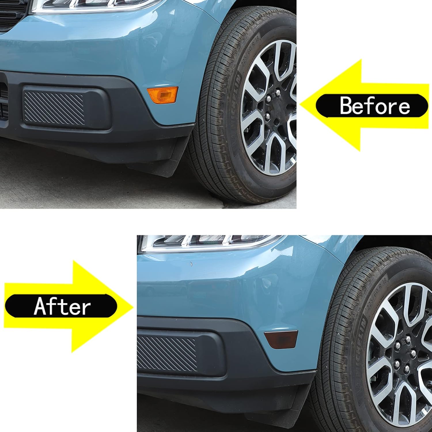 Luces de marcador lateral para parachoques delantero de automóvil, carcasas de lámpara compatibles con Ford Maverick 2022, lámpara de ancho de