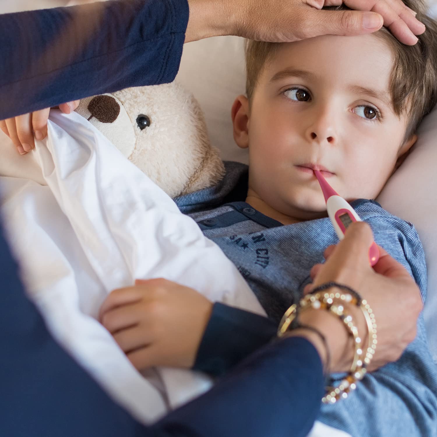 Natural Essentials Fever-eez – Alivio de la fiebre del bebé para niños, toallitas calmantes para la frente y el cuerpo para bebés, proporcionan una