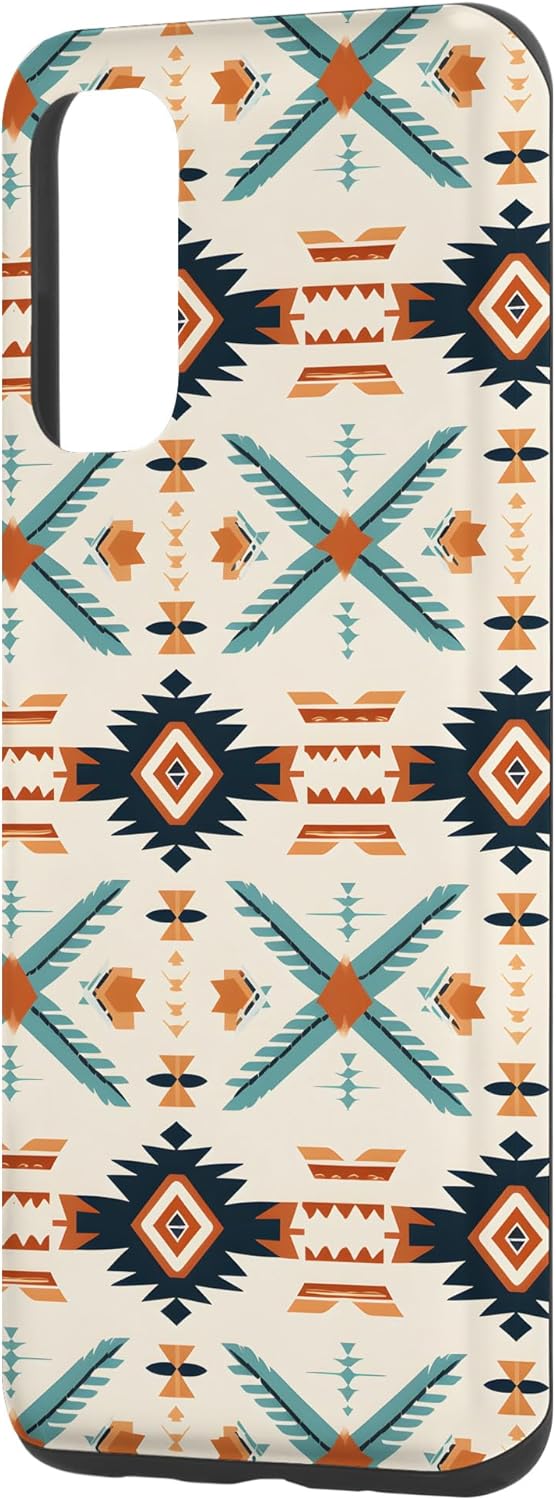 Galaxy S20 Western Boho Aztec Southwest Chic – Funda con diseño rústico