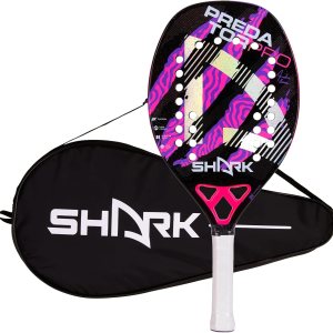 Shark Predator 20MM Raqueta de tenis de playa de fibra de carbono Raqueta profesional de carbono 3K para jugadores avanzados Serie André Baran Shark Predator 20MM Raqueta de tenis de playa de fibra de carbono Raqueta profesional de carbono 3K para jugadores avanzados Serie André Baran