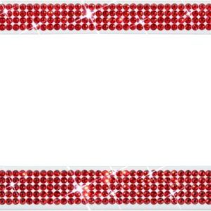 XCLPF Marcos de matrícula rojos brillantes para motocicleta,Soporte de placa de motocicleta con diamantes de imitación,Cubierta de placa de XCLPF Marcos de matrícula rojos brillantes para motocicleta,Soporte de placa de motocicleta con diamantes de imitación,Cubierta de placa de